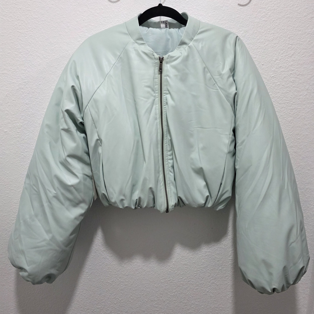 Double Zero Light Green Puffer Jacket - image 1